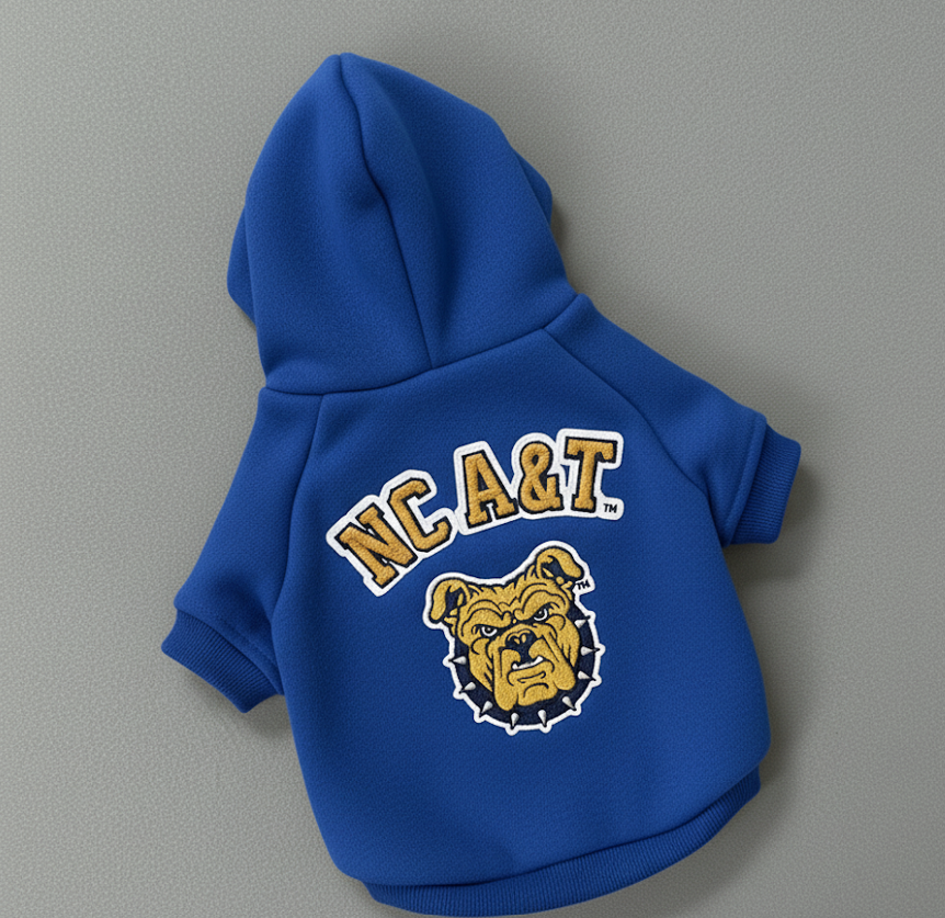 Pawsitively Blaze Collegiate - North Carolina A&T Pet Hoodie - Coming Soon